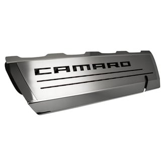 ACC® - Brushed Top Plate for Fuel Rail Covers with Camaro Logo
