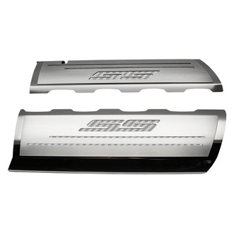 ACC® - Brushed Top Plate for Fuel Rail Covers with White Carbon Fiber SS Logo