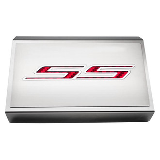 ACC® - Brushed Fuse Box Plate with Red Carbon Fiber SS Logo