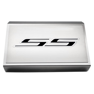 ACC® - Brushed Fuse Box Plate with Black Solid SS Logo