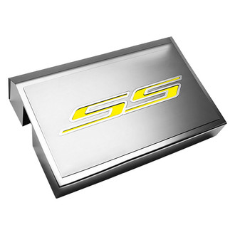 ACC® - Brushed Fuse Box Plate with Yellow Solid SS Logo