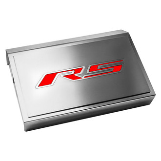 ACC® - Brushed Fuse Box Plate with Bright Red Solid RS Logo