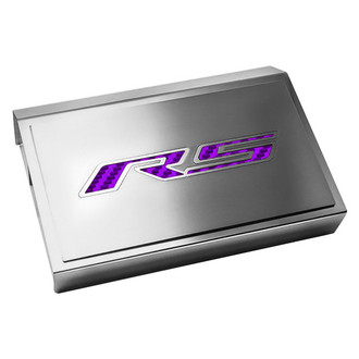ACC® - Brushed Fuse Box Plate with Purple Carbon Fiber RS Logo