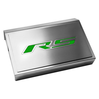 ACC® - Brushed Fuse Box Plate with Synergy Green Solid RS Logo