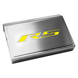 ACC® - Brushed Fuse Box Plate with Yellow Solid RS Logo