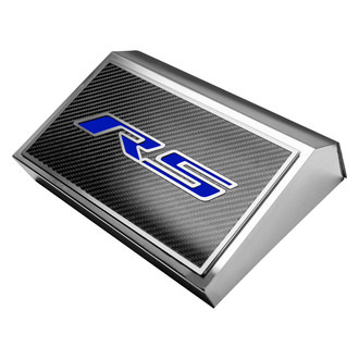 ACC® - Polished Fuse Box Plate with Dark Blue Solid RS Logo
