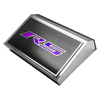 ACC® - Polished Fuse Box Plate with Purple Carbon Fiber RS Logo