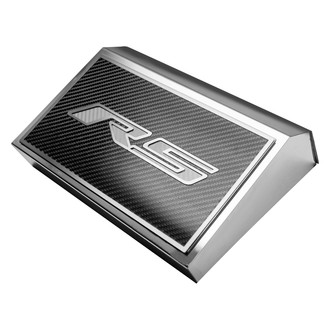 ACC® - Polished Fuse Box Plate with White Carbon Fiber RS Logo
