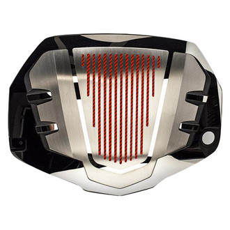 ACC® - Polished/Brushed Engine Shroud Cover with Carbon Fiber Inlay