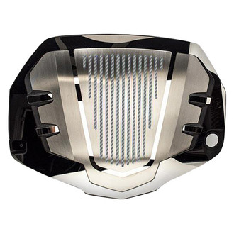 ACC® - Polished/Brushed Engine Shroud Cover with Carbon Fiber Inlay