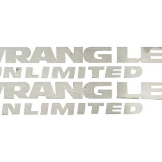 ACC® - "Wrangler Unlimited" Polished Exterior Emblems
