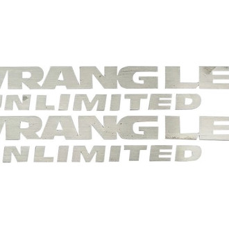 ACC® - "Wrangler Unlimited" Brushed Exterior Emblems
