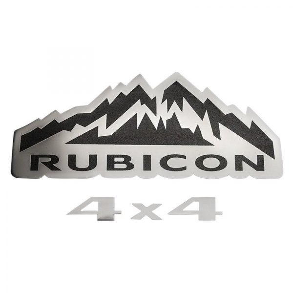 ACC® - "Rubicon 4 x 4" Polished Exterior Emblems