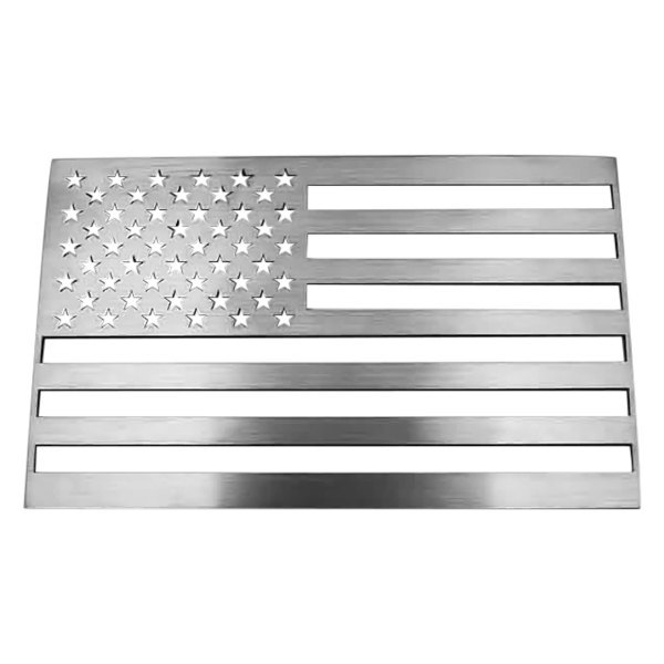 ACC® - "American Flag" Brushed Driver Side Emblem