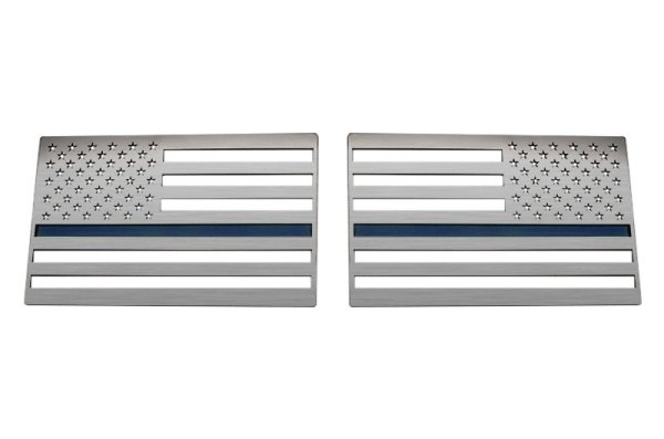 ACC® - "American Flag" Brushed Driver Side Emblem