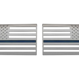 ACC® - "American Flag" Brushed Driver Side Emblem