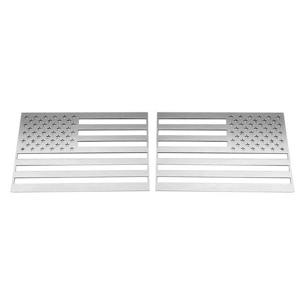 ACC® - "American Flag" Polished Driver and Passenger Side Emblems