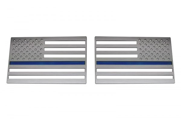 ACC® - "American Flag" Polished Driver and Passenger Side Emblems