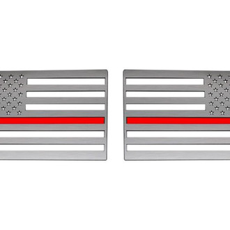 ACC® - "American Flag" Polished Driver and Passenger Side Emblems