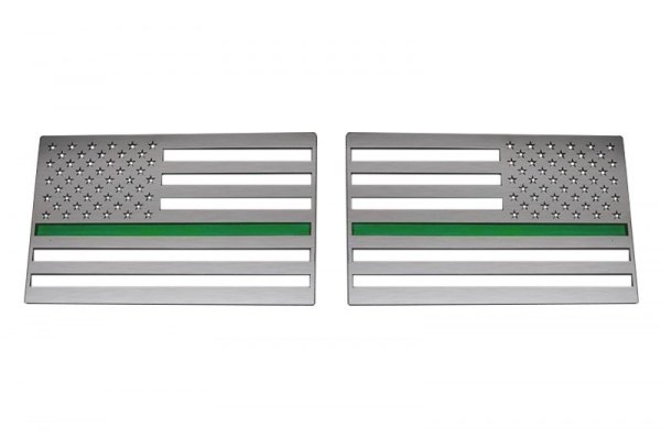 ACC® - "American Flag" Polished Driver and Passenger Side Emblems