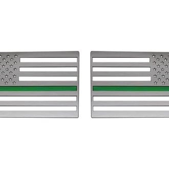 ACC® - "American Flag" Polished Driver and Passenger Side Emblems