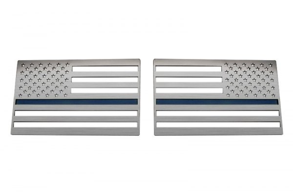 ACC® - "American Flag" Brushed Driver and Passenger Side Emblems