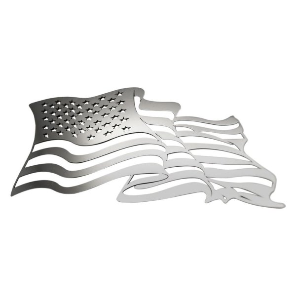 ACC® - Flowing American Flag Polished Driver Side Emblem