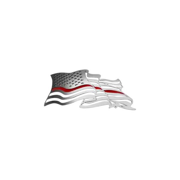 ACC® - Flowing American Flag Polished Driver Side Emblem