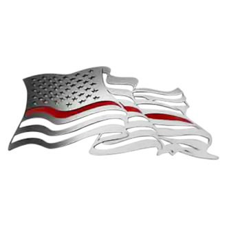 ACC® - Flowing American Flag Polished Driver Side Emblem