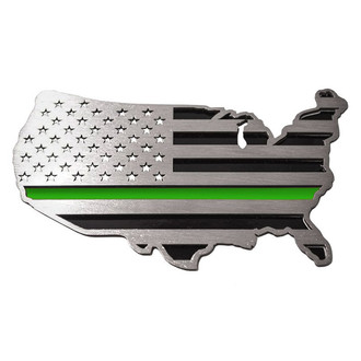ACC® - "USA Map Flag" Polished Emblem