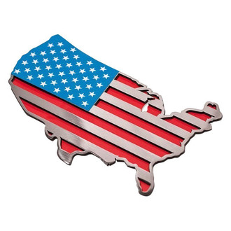 ACC® - "USA Map Flag" Polished Emblem