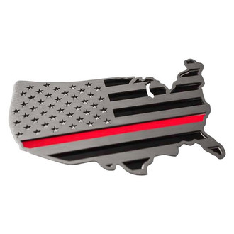 ACC® - "USA Map Flag" Brushed Emblem