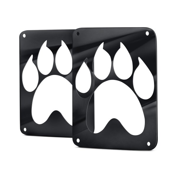 ACC® - Paw Print Style Black Tail Light Covers