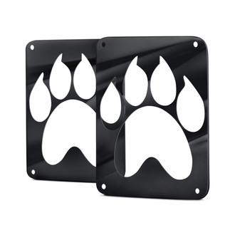 ACC® - Paw Print Style Black Tail Light Covers