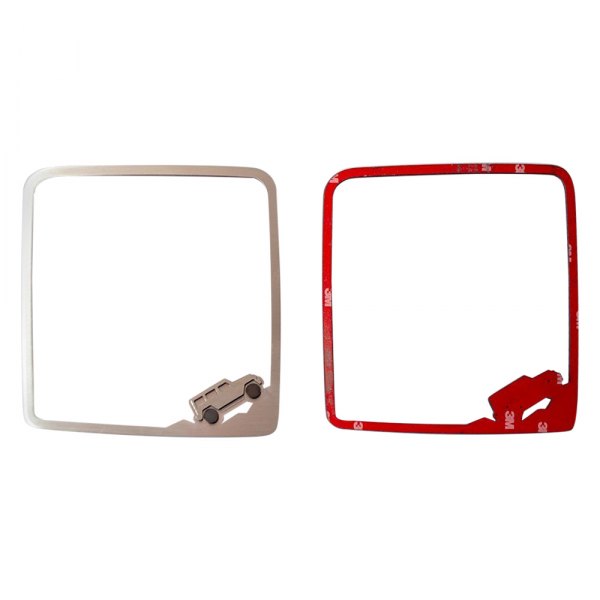 American Car Craft® - Side View Mirror Trim with Jeep Logo