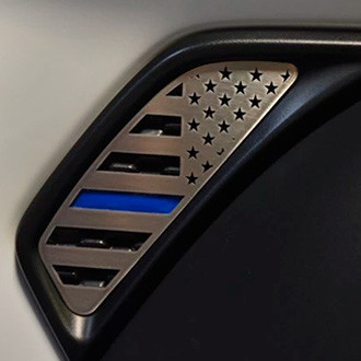 ACC® - Brushed Side Vent Accents Flag