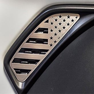 ACC® - Brushed Side Vent Accents Flag