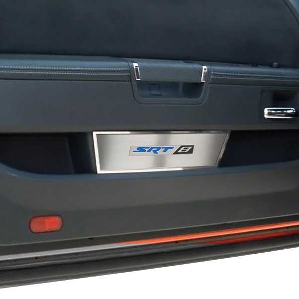 American Car Craft® - MOPAR Licensed Brushed Door Badge Plates With SRT8 Logo