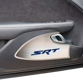 ACC® - Brushed Door Badge Plates with MOPAR Blue SRT Logo