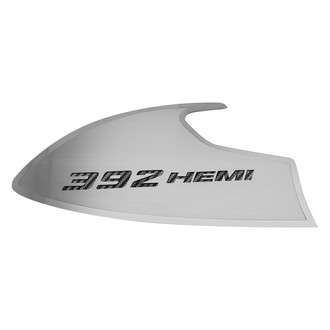 ACC® - Brushed Door Badge Plates with Black 392 HEMI Logo