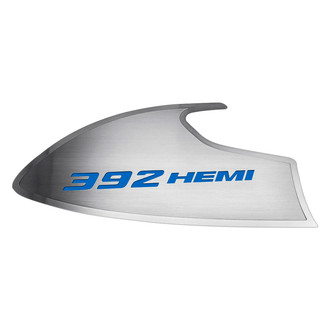 ACC® - Brushed Door Badge Plates with MOPAR Blue 392 HEMI Logo