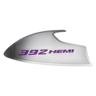 ACC® - Brushed Door Badge Plates with Purple 392 HEMI Logo