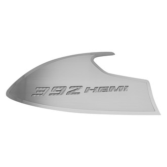 ACC® - Brushed Door Badge Plates with White 392 HEMI Logo