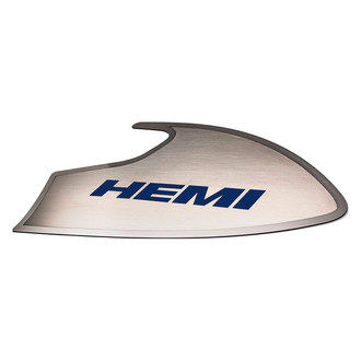 ACC® - Brushed Door Badge Plates with MOPAR Blue HEMI Logo