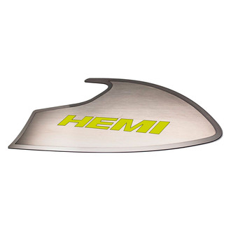 ACC® - Brushed Door Badge Plates with Sublime Green HEMI Logo