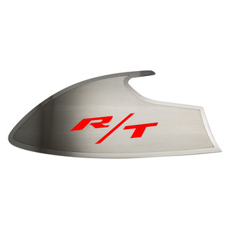 ACC® - Brushed Door Badge Plates with Bright Red RT Logo