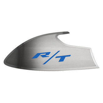ACC® - Brushed Door Badge Plates with MOPAR Blue RT Logo
