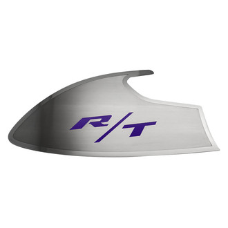ACC® - Brushed Door Badge Plates with Plum Crazy Purple RT Logo