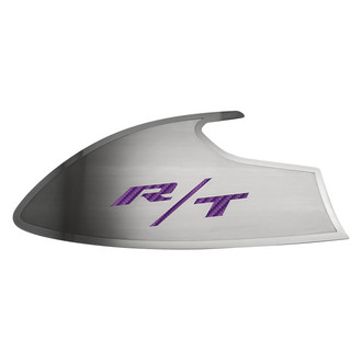 ACC® - Brushed Door Badge Plates with Purple RT Logo