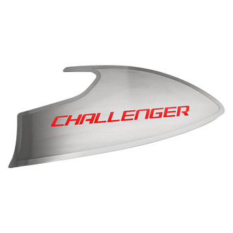 ACC® - Brushed Door Badge Plates with Bright Red Challenger Logo